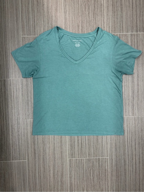 American Eagle Outfitters Tops - American Eagle turquoise soft and sexy v neck tee shirt size xs